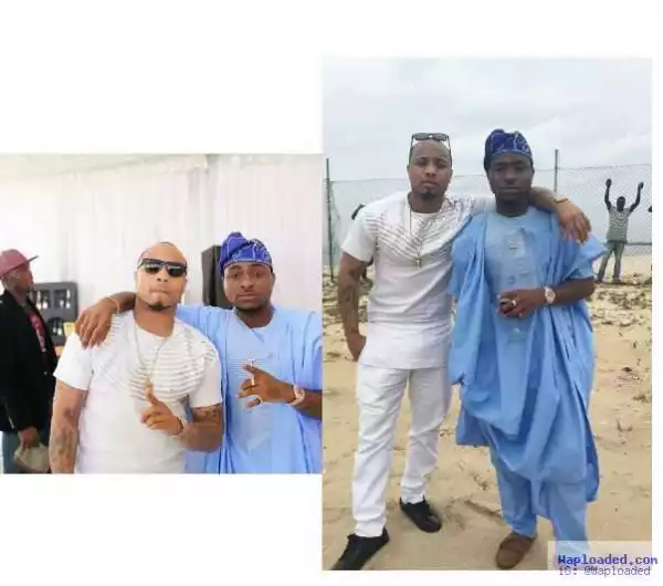 Davido pictured with cousin Bred after rant on social media